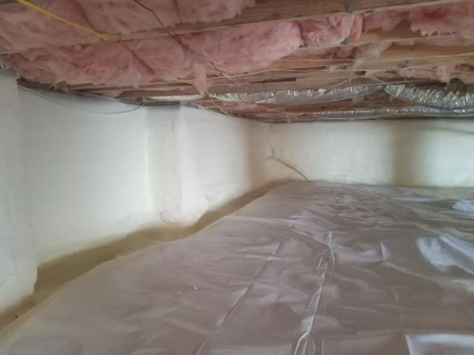 Crawl space encapsulation with closed-cell spray foam for Spray Foam Roofing Repair in Monroe